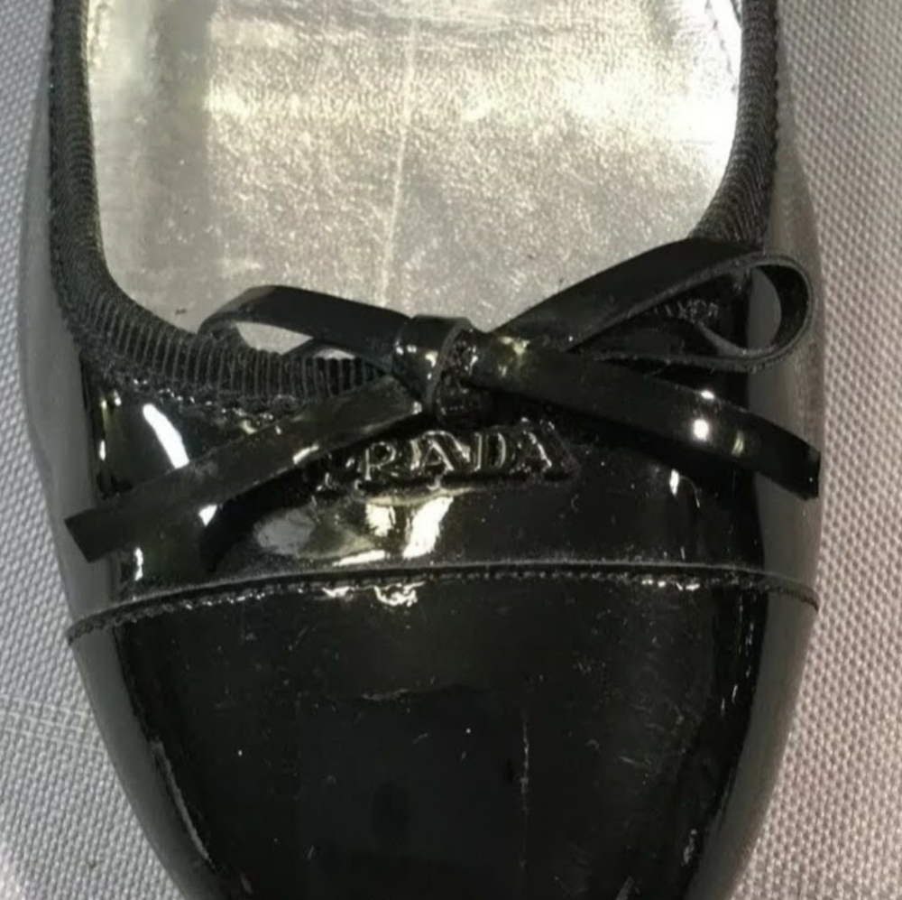 SOLD Authentic Prada Bow Bow Ballet Flats Shoes